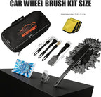 10PCS Car Detailing Brush Kit, Soft Boar Hair Brush, Car Interior Detail Brush, Fiber Brush, Car Dust Removal Brush, Car Cleaning Gel, Car Interior Cleaning Kit for Trucks, Cars, RVs, SUVs