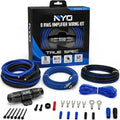 8 Gauge Amp Wiring Kit for Car Audio Systems, Subwoofers, Speakers and Amps | Complete 8 Gauge Amp Kit with 17 ft Power Wire, 3 ft Ground Wire, 17 ft OFC RCA Cable, Fuse Holder and ANL Fuse
