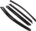 WD2-282 Dark Smoke 4 Pcs Set Window Visor (Outside Mount) Deflector Rain Guard Compatible with 2007-2012 Kia Rondo