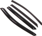 WD2-282 Dark Smoke 4 Pcs Set Window Visor (Outside Mount) Deflector Rain Guard Compatible with 2007-2012 Kia Rondo