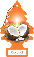 Car Air Freshener | Hanging Paper Tree for Home or Car | Coconut | 24 Pack