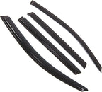 WD2-440 Dark Smoke 4 Pcs Set Window Visor (Outside Mount) Deflector Rain Guard Compatible with 2006-2012 Toyota RAV4