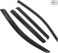 Outside Mount Window Vent Visors Rain Guards Compatible with Toyota RAV4 2006-2012 | Side Window Wind Deflectors Rain Shields | Smoke Tinted, 4 Pcs Set, DGWV-440-2