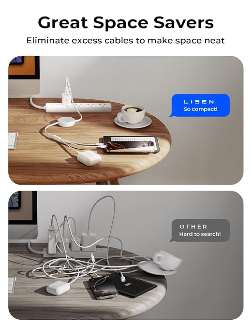 Multi Charging Cable, 3 in 1 Charging Cable, Retractable Car Charger with Type C/L/Micro USB Ports for iPhone 16 15 14 Pro Max/Samsung Galaxy S25/PS/Kindle, Multi Chargers for All Devices, White