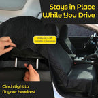 Car Seat Towel Cover - Sweat Absorbing Microfiber Towel for Car Seat After Gym, Workout & Beach - Washable Seat Protector, Universal Fit for Cars, Trucks, SUVs - Geometric