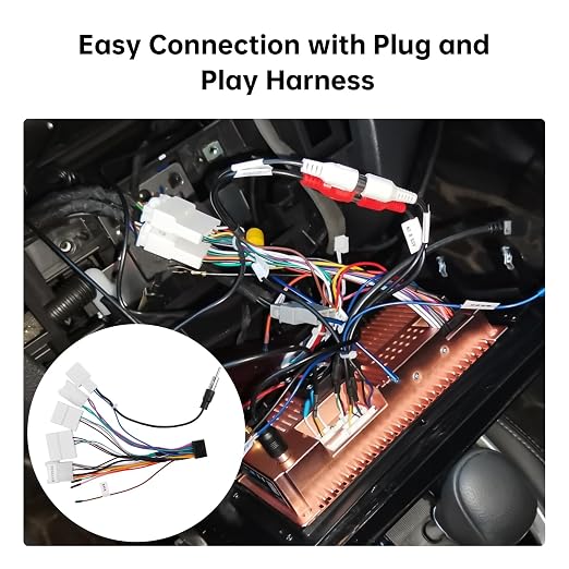 16PIN Car aftermarket Radio Wiring Harness for Toyota Camry RAV4 Corolla Tundra Highlander Car Stereo Wire Harness Power Cable Support Android Head Unit Steering Wheel Control