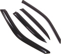 WD2-494 Dark Smoke 4 Pcs Set Window Visor (Outside Mount) Deflector Rain Guard Compatible with 1988-1996 BMW 525i 535i