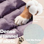 Dog Car Seat Cover for Back Seat, Purple Flannel Pet Bed Mat, Non-Slip Waterproof Bottom, Washable Dog Bed & Seat Protector for Cars SUVs Trucks, Fits Backseat Extenders, 59.1 x 23 Inches