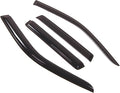 WD2-329 Dark Smoke 4 Pcs Set Window Visor (Outside Mount) Deflector Rain Guard Compatible with 2003-2006 Mitsubishi Outlander