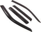 WD2-329 Dark Smoke 4 Pcs Set Window Visor (Outside Mount) Deflector Rain Guard Compatible with 2003-2006 Mitsubishi Outlander