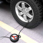 Locking Tire Chuck with Rubber Hose and Standard Tire Valve Fine Thread, Tire Inflator Pump Hose Adapter for Twist On Convert to Lock On Connection