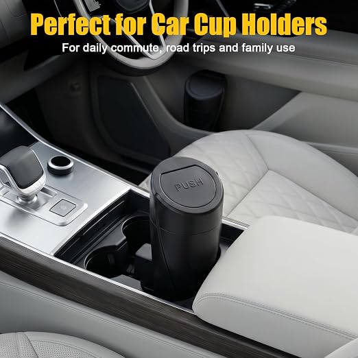 Car Trash Can, 2 Pack Leakproof Mini Garbage Bin with Lid, 40 Bags | Leakproof, Mini, Garbage Bin with Lid