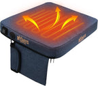 Portable Heated Seat Cushion, Memory Foam Heating Seat Pad for Outdoor Stadium Bleacher Camping, Power Bank Not Included（Blue）
