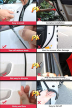 Car Door Edge Guard Invisible Automotive Door Sill Guard Protectors Anti-Scratch Adhesive Tape Waterproof Strips for Car Door Edge Protection (33Ft x 1.97”, Transparent)