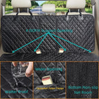 Dog Car Seat Cover for Back Seat,Car Seat Protector for Dogs Nonslip Water Proof Universal Fit Dog Car Seat Cover for ISOFIX Truck SUV(Large,Black)