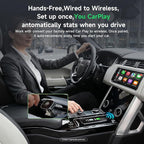 Wireless CarPlay Adapter for iPhone, Auto Connect Smartphone to Car, Plug & Play Dongle for Daily Commuters, 2026 Upgrade Converts Wired to Wireless, No Delay for Navigation & Music