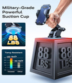 [True Strongest Suction] [Rally Racing-Grade Stability] Phone Holders for Your Car 2025 Upgraded Car Phone Holder Mount Truck Stand Cradle for iPhone Samsung All Phones, Dark Blue