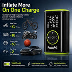 [10000mAh] Tire Inflator Portable Air Compressor - 150PSI 3X Faster Electric Cordless Air Pump for Car Tires, Bike Pump with Presta & Schrader Valves, Digital Gauge, Auto Shut-Off 2 [Pack]