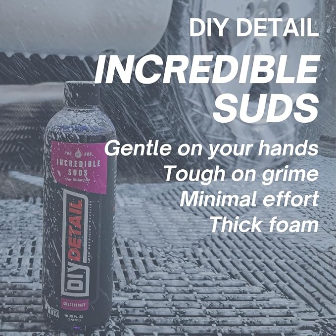 Incredible Suds T2 – Rich, Luxurious Foam Car Wash Soap | pH Neutral, Paint-Safe Vehicle Wash for Cars, Trucks, RVs & Motorcycles | Foam Cannon & Hand Wash Ready | Car Shampoo 16oz Bottle