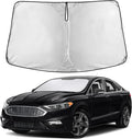 Windshield Sunshade Compatible for Ford Fusion 2013-2019 2020 2021, Sun Visor for Front Windshield & Window Sun Shade Cover, UV Heat Blocker & Protector, Car Accessories