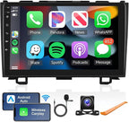 2G+64G Android Car Stereo for Honda CRV 2007-2011 with Wireless Carplay/Android Auto with WiFi GPS Navigation, 9" Touchscreen Bluetooth Car Radio Support USB FM/RDS EQ HD Backup