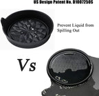Car Cup Coaster Universal Automotive Waterproof Non-Slip Cup Holders Sift-Proof Spill Holder Car Interior Accessories 2 Pack Black Flower