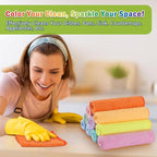 AIDEA Microfiber Cleaning Cloth, 100PK, Cleaning Rags, 11.5"×11.5" | Lint Free Cloth, Microfiber Towels for Cars, Wash Cloths, Dusting Cloth for Home, Window, Cleaning Supplies, Muilticolor