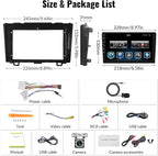 Car Stereo for Honda CRV 2007-2011 Car Radio,MP5 Player with Apple Carplay Android Auto Mirror Link, 9" Touch Screen Car Radio with Bluetooth Backup Camera FM SWC Dual USB Input