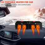 500w Car Heater 12 Volt Camping Heaters Windshield Heater Kit Window Defogger Defroster for Winter Automobile Windscreen Car Camper (12v)