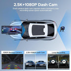 9.26'' Carplay Screen with 2.5K Dash Cam and 1080P Backup Camera | Portable Wireless Car Play Android Auto, Upgrade Navigation, Mirror Link, Voice Control, Hands-Free for iOS 11+ Android 11+