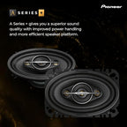 A-Series Standard TS-A4671F 4” x 6” 4-Way Speakers (Pair) – 210W Max, Balanced Sound + Smooth Treble, Enhanced Bass, Great Stock Replacement