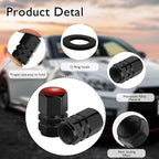 4Pack Basketball Tire Valve Caps Universal Tire Air Cap Valves Stem Covers | Aluminum Alloy Rust-Proof Valve Stem Caps, for Auto SUV Truck Motorcycle Bicycle, Basketball Gifts for Women Men Drivers