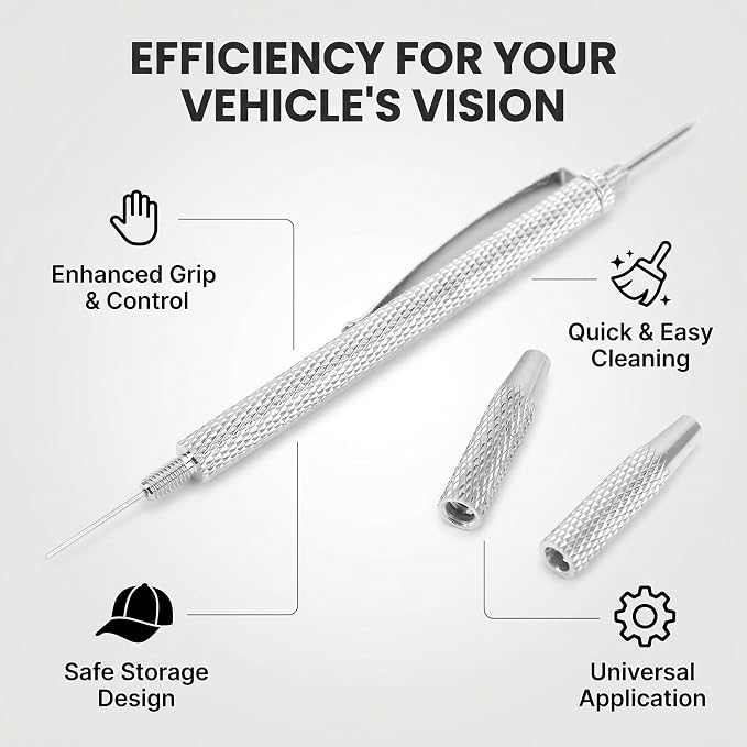 Windscreen Washer Nozzle Adjustment Tool, Washer Jet Cleaning Tool, Car Windscreen Jet Nozzle Washer Cleaner