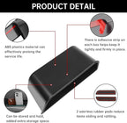 4PCS Door Side Storage Box for Ford Fusion 2013 2014 2015 2016 2017 2018 2019 2020 Front and Rear Accessories Phone Holder Door Grab Handle Pocket Storage Organizer ABS Plastic, Red Mat