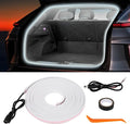 Car LED Strip Lights - Trunk Cargo Ambient Lighting, White 6000K, 118.11 inches Flexible Cuttable LED Light Strip, Easy Install, Waterproof, Universal Fit for Car Trunks, SUVs, and Vans