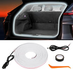 Car LED Strip Lights - Trunk Cargo Ambient Lighting, White 6000K, 118.11 inches Flexible Cuttable LED Light Strip, Easy Install, Waterproof, Universal Fit for Car Trunks, SUVs, and Vans