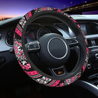 Boho Car Steering Wheel Cover Auto Accessories Universal 15 Inch Non-Slip Neoprene for Women Cute Automotive SUV Van Truck Wheel Protector