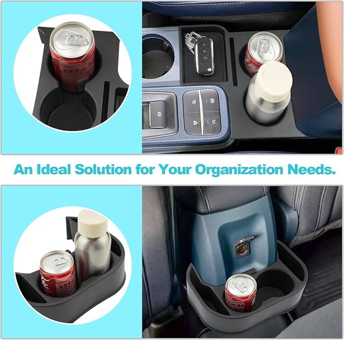 2022-2024 Maverick Car Cup Holder Organizer for Maverick Center Console CupHolders Expander Fit for First Row and Second Row 2022 2023 2024 Maverick Pickup Truck Interior Accessories, 2PCS