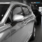 in-Channel Incredibly Durable Rain Guards for Hyundai Santa Fe 2019-2023, Original Window Deflectors, Vent Window Visors, Vent Deflector, 4 pcs. - 619367