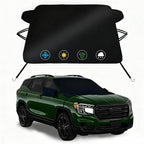 Windshield Snow Cover for GMC Terrain 2018-2026, Waterproof Scratch-Proof Windshield Ice & Frost Cover,2-Layer Oxford Windshield Freeze Protector Includes Anti-Theft Straps Winter Accessories(71"x47")