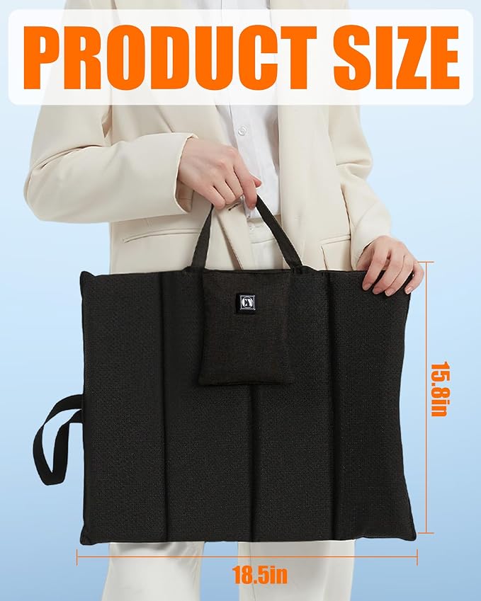 10000mAh Heated Seat Cushion Battery Operated - Foldable Portable USB Rechargeable Heating Seat Cushion for Office, Bleacher, Stadium