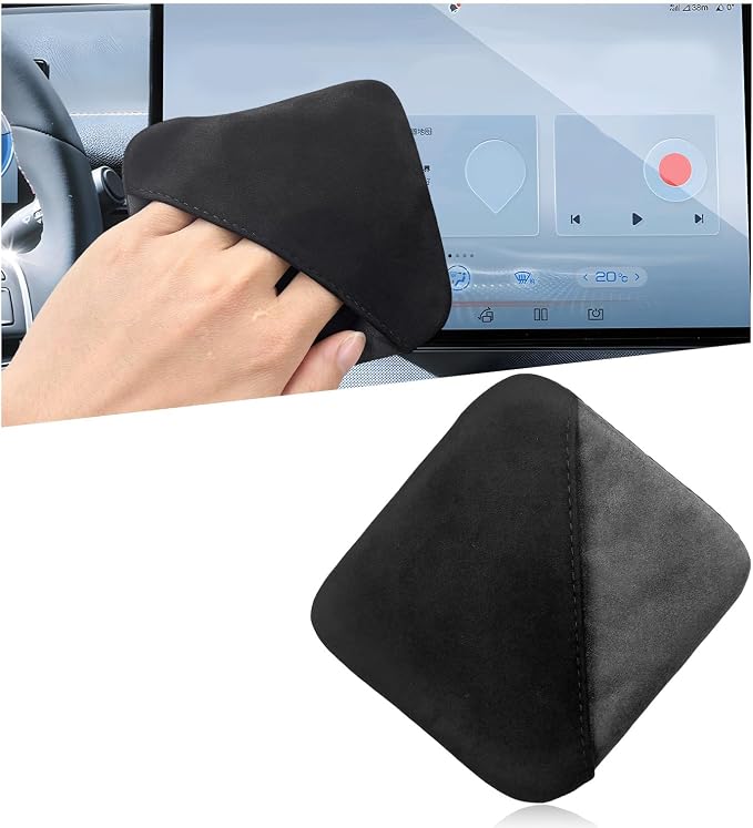 Car Screen Cleaner, Microfiber Auto Screen Cleaning Pad, Foldable Touch Screen Cleaner Cloth for Vehicle Dashboard LCD Display, Car Cleaning Kits