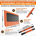 55" Ice Scrapers for Car Windshield and 270° Pivoting Non-Scratch Snow Brush Winter Car Kit with Snow Shovel Snow Brush for Cars and Snow Scraper with Extendable Snow Shovel for Car