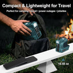 Real 220W Power Inverter Compatible with Makita 18V Battery, DC 18V to AC 110V-120V Portable Power Station with 1 AC Outlet, 1 USB & Type-C, 1 12V DC & 200LM LED (Tool Only)