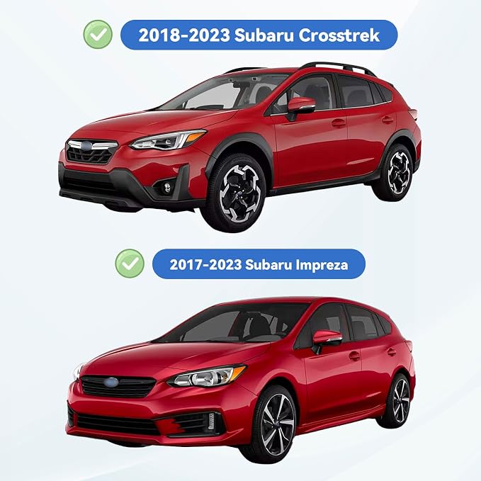 Window Visors Rain Guards for 2018-2023 Subaru Crosstrek & Subaru Impreza Hatchback 17-23, Out-Channel Window Vent Wind Deflectors Visors Shades