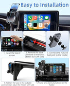 PZK Car Phone Holder for Toyota RAV4 2019-2025 Accessories 7/8-Inch Screen | Hybrid LE/XLE/Premium Auto Lock Cell Phone Mount 360° Rotation Phone Cradles Not Affect Air Vent (Not Fit 9/10.5 inch)