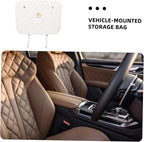 Car Kick Mats Back Seat Protector with Floral Design Anti-kick Seat Back Cover for SUV and Cars Convenient Small Storage Pocket Scratch and Easy Installation