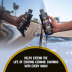 HydroSuds Ceramic Shine High Foaming Car Wash Soap (Works with Foam Cannons, Foam Guns or Bucket Washes) For Cars, Trucks, Motorcycles, RVs & More, 32 fl oz, Berry Scent - CWS21232