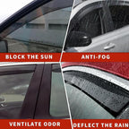 in Channel Rain Guards for 2021 2022 2023 2024 Nissan Rogue S, SV, SL, Platinum, Smoke Tinted Window Wind Deflectors, Vent Window Visors Shades Shield, 4PCS