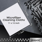 Microfiber Cleaning Cloth, 24 Pack Reusable Microfiber Towels for Cars Lint Free Cleaning Shop Towel Rags for Home Kitchen Automotive Bar Mechanic Restaurant Garage, 11"x 12", White